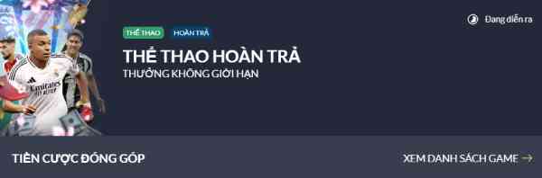 hoàn trả thể thao M88